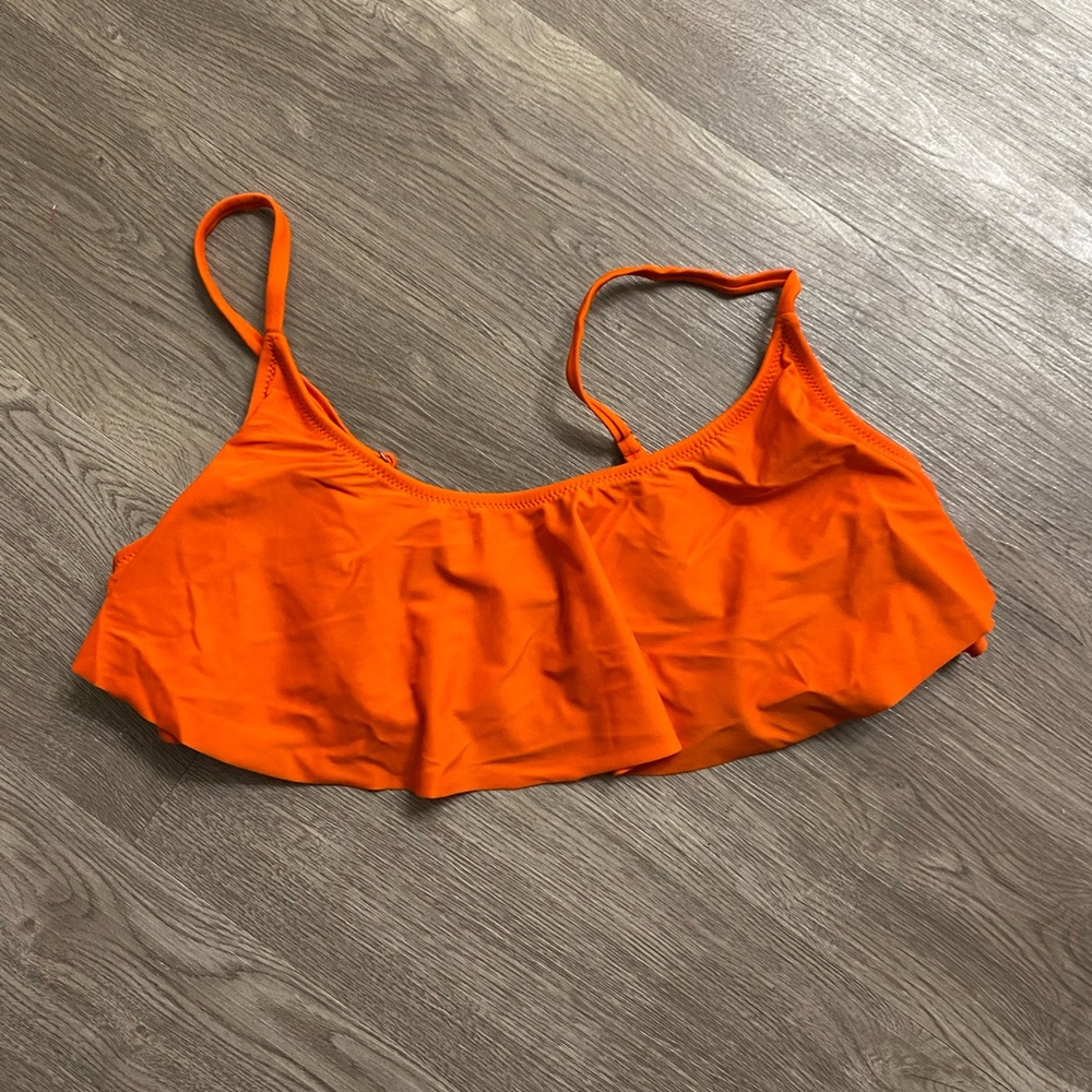 Old Navy coral orange women’s swim top size XL